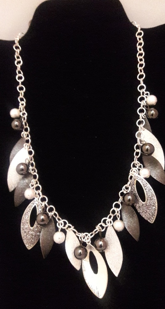 Style & Co. Silver Navette Necklace